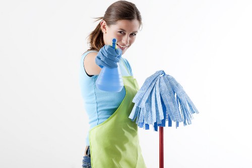 Professional carpet cleaner in Kingston removing dirt from a living room carpet