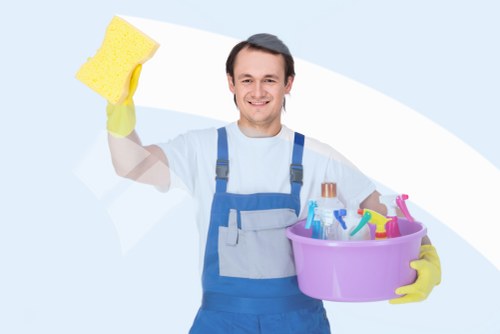 Professional deep cleaning in a Kingston home kitchen