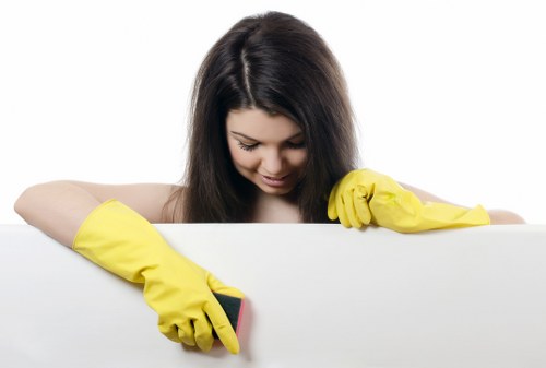 Cleaning team carrying out after builders cleaning Kingston service in a newly refurbished property
